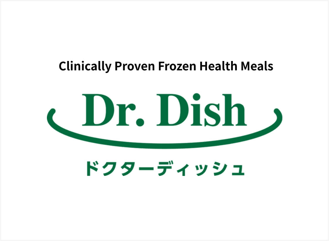 “Clinically Proven Frozen Health Meals“ DrDish logo